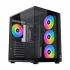 Xigmatek Aqua Compact Air Mesh Mid Tower Black (Tempered Glass Side Window) ATX Gaming Desktop Casing 