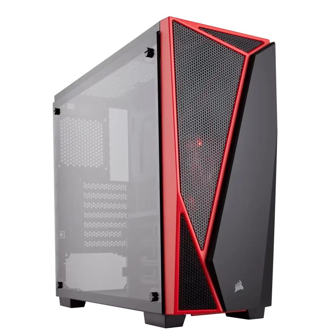 Corsair Carbide Series SPEC-04 Tempered Glass Mid-Tower Gaming Case — Black/Red 