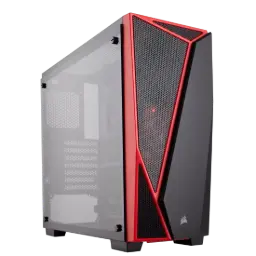 Corsair Carbide Series SPEC-04 Tempered Glass Mid-Tower Gaming Case — Black/Red 