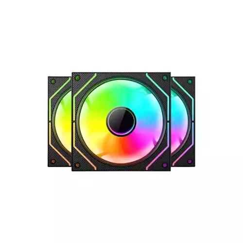 [0008050] Value-Top CR10-1236ARGB 120mm (3xFAN) Mirror ARGB Case Fan With Control Hub