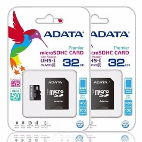 [0008060] Adata 32GB MAdata 32GB Micro SD Class-10 (SDHC-UHX-I) Memory Card 