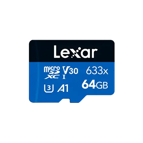 [0008068] Lexar High-Performance 633x 64GB MicroSDXC UHS-I Memory Card