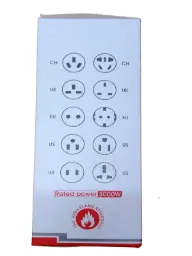 AUTO-MAX MH-T09 3000W 6 USB Ports With Auto-ID Identification 3 Power Socket Strip / Multiplug - 2 Meter