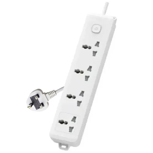 [0008106] Deli CT703ES 3 Pin 4 Port 3 Meter Power Strip With Surge Protection