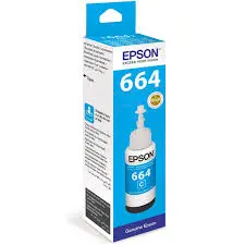 [08349] Epson 664 (Indian Original) Ink Bottle (Cyan) 