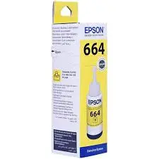 Epson 664 (Indian Original) Ink Bottle (Yellow)