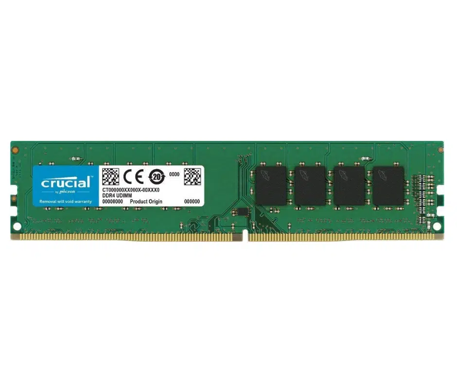 Crucial RAM 4GB DDR4 2400 MHz CL17 Desktop Memory CT4G4DFS824A Green/Black