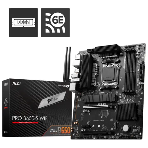 [0008252] MSI PRO B650-S WIFI DDR5 AM5 ATX Motherboard